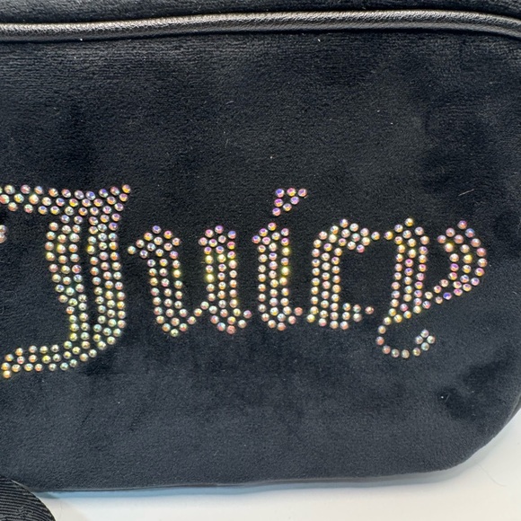 Juicy Couture Black Velvet Crossbody Bag 💕 - Picture 2 of 8